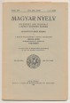 Magyar Nyelv. Közérdekű folyóirat a művelt közönség számára XXXII. kötet, 1-2. szám, 1936. január-február