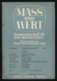Mass und Wert. Zweimonatsschrif für freie deutsche Kultur. III. Jahrgang Heft 1. 1939. November/Dezember
