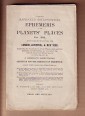 Ephemeris of the Planets' Places for 1906