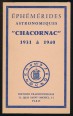 Éphémérides astronomiques Chacornak. 1931 á 1940.