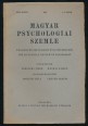 Magyar Psychologiai Szemle XV. kötet 1-4. szám, 1942