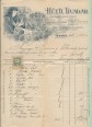Hüttl Tivadar csász. és királyi udvari szállító számlája 1902-ből