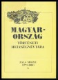 Magyarország történeti helységnévtára. Zala megye (1773-1808) I. kötet