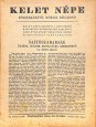 Kelet Népe. Szépirodalmi, Kritikai és Tudományos Folyóirat. VII. évfolyam, 8. szám. 1941. május 1.