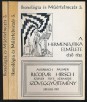 A hermeneutika elmélete Szövegyűjtemény I-II. kötet