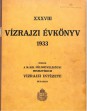 Vízrajzi évkönyv 1933. XXXVIII. kötet