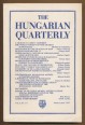 The Hungarian Quarterly. The Voice of Free Hungarians. January-April, 1963