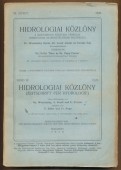 Hidrológiai Közlöny. IX., 1929
