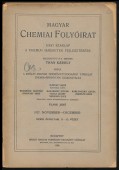 Magyar Chemiai Folyóirat. Havi szaklap a chemiai ismeretek fejlesztésére XXXIV. évfolyam, 5-12. füzet. 1927. május-december