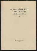 Szöveggyűjtemény a régi magyar irodalomból. 2. kötet Barokk