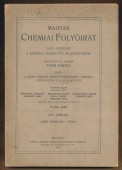 Magyar Chemiai Folyóirat. Havi szaklap a chemiai ismeretek fejlesztésére XXXIII. évfolyam, 1927.