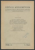 Vízügyi Közlemények 1958. év 1. füzet