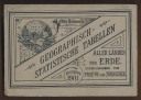Otto Hübner's geographisch-statistische Tabellen aller Länder der Erde 1901.