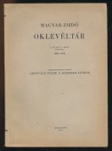 Magyar-zsidó oklevéltár V. kötet, 1. rész (pótkötet) 1701-1740.