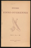Études Finno-Ougriennes. Tome II., Fasc. 2. Chroniques