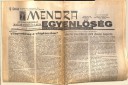 Menora - Egyenlőség. Az Észak-Amerikai Magyar Zsidóság Lapja  32. évfolyam 1457. szám, 1992. december 11.