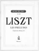 Les Preludes. Symphonische Dichtung No.3. Piano solo