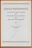 Janus Pannonius. Válogatott bibliográfia
