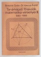 Tanárképző főiskolák matematika versenyei III. 1980-1985