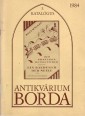 Borda Antikvárium 3. ajánlójegyzék