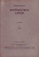 Középiskolai Matematikai Lapok (fizika rovattal bővítve) 1955. évi 1 sz.