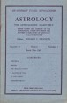 Astrology. The Astrologers' Quarterly. 41. volume