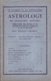 Astrology. The Astrologers' Quarterly. Vol. 37., No. 3.