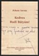 Kedves Rudi Bátyám! Levelek Láng Rudolf Rezső tanárhoz (1938-1969)