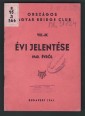 Országos Magyar Bridge Club. VIII-IK évi-jelentése 1940. évről