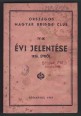 Országos Magyar Bridge Club. VIII-IK évi-jelentése 1936. évről