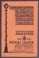 Térkép- és tanszer árjegyzék 1939-1940
