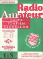 Radio Amateur. Radio tonfilm fernsehen 1931. November Jahrgang VIII. Floge 11.