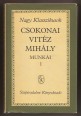 Csokonai Vitéz Mihály munkái I-II. kötet