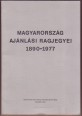 Magyarország ajánlási ragjegyei 1890-1977