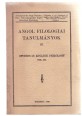 Angol filológiai tanulmányok III. Studies in English Philology. Vol III.
