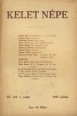 Kelet Népe. Irodalmi folyóirat III. évfolyam 7. szám, 1937. július, III. évfolyam 4-6. szám, 1937. április-június