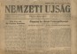 Nemzeti Újság I. évfolyam, 52. szám, 1919 november 27.