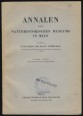 Annalen des Naturhistorischen Museums in Wien 59. Band. 1952/53.