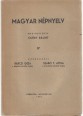 Magyar népnyelv. IV. rész