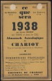 Almanach Astrologique du Chariot. Revue de Psychologie Expérimentale et d'Occultisme. 1938.