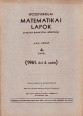 Középiskolai Matematikai Lapok (fizika rovattal bővítve) XXII. kötet, 4. szám
