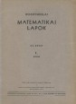 Középiskolai Matematikai Lapok XV. kötet, 1. szám