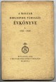 A Magyar Bibliophil Társaság évkönyve I. 1921-1928.