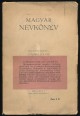 Magyar névkönyv