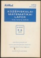 Középiskolai Matematikai Lapok (fizika rovattal bővítve) 1974. évi 8-9. sz.