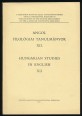 Angol filológiai tanulmányok. Hungarian Studies in English XII.