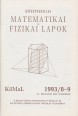 Középiskolai Matematikai és Fizikai Lapok. 43. évfolyam 8-9. szám, 1993. november