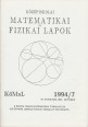 Középiskolai Matematikai és Fizikai Lapok. 44. évfolyam 7. szám, 1994. október