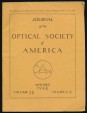 Journal of the Optical Society of America. Volume 38. No. 9., September 1948.