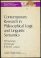 Contemporary Research in Philosophical Logic and Linguistic Semantics